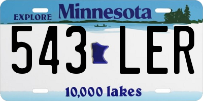 MN license plate 543LER