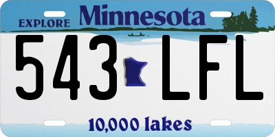 MN license plate 543LFL