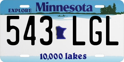 MN license plate 543LGL