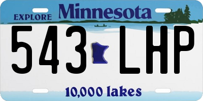 MN license plate 543LHP