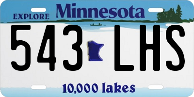 MN license plate 543LHS
