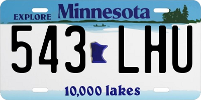 MN license plate 543LHU