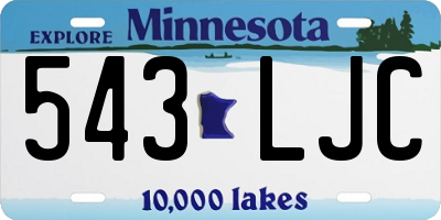 MN license plate 543LJC