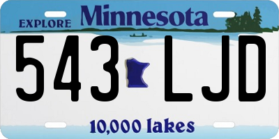 MN license plate 543LJD