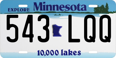 MN license plate 543LQQ