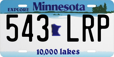 MN license plate 543LRP