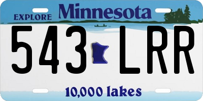 MN license plate 543LRR