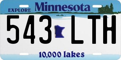 MN license plate 543LTH