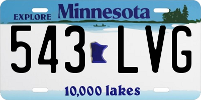 MN license plate 543LVG