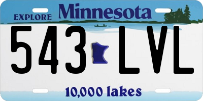 MN license plate 543LVL