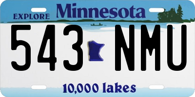 MN license plate 543NMU