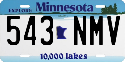 MN license plate 543NMV