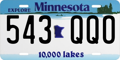 MN license plate 543QQO