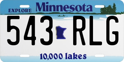 MN license plate 543RLG