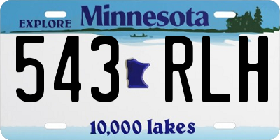 MN license plate 543RLH