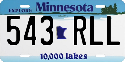 MN license plate 543RLL