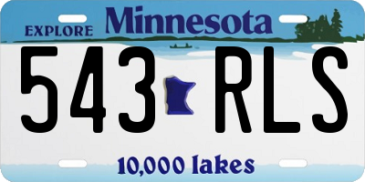 MN license plate 543RLS