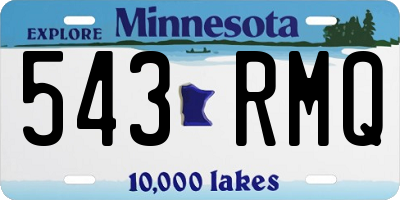 MN license plate 543RMQ