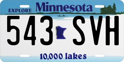 MN license plate 543SVH