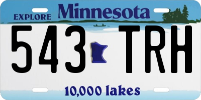 MN license plate 543TRH