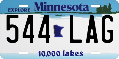 MN license plate 544LAG