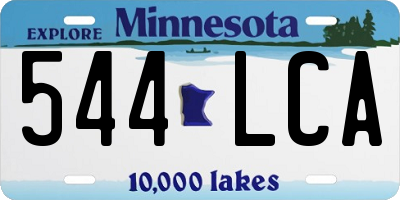 MN license plate 544LCA