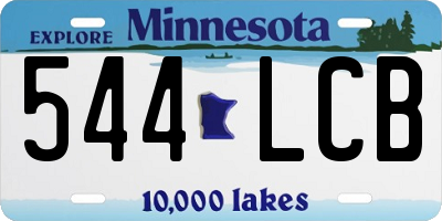 MN license plate 544LCB