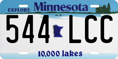 MN license plate 544LCC