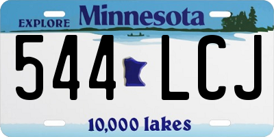 MN license plate 544LCJ