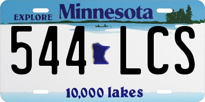 MN license plate 544LCS