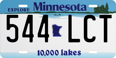 MN license plate 544LCT