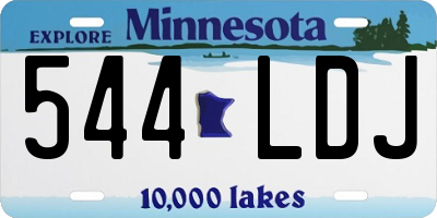 MN license plate 544LDJ
