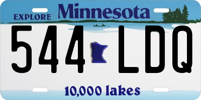 MN license plate 544LDQ