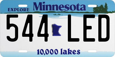 MN license plate 544LED