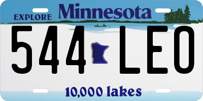 MN license plate 544LEO