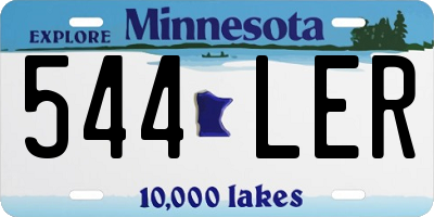 MN license plate 544LER