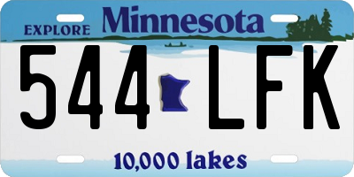 MN license plate 544LFK