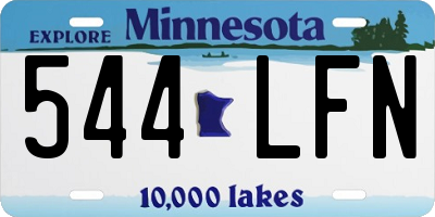 MN license plate 544LFN