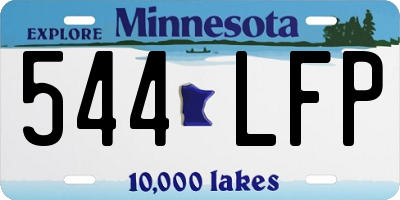 MN license plate 544LFP