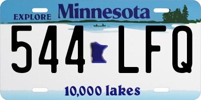 MN license plate 544LFQ