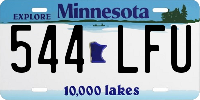 MN license plate 544LFU