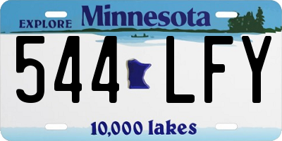 MN license plate 544LFY