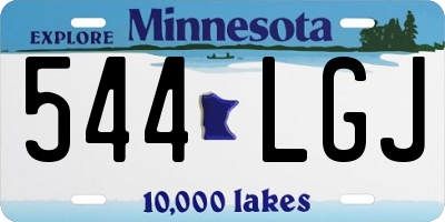 MN license plate 544LGJ