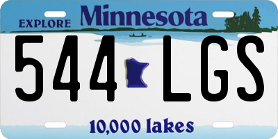 MN license plate 544LGS