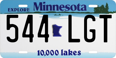 MN license plate 544LGT