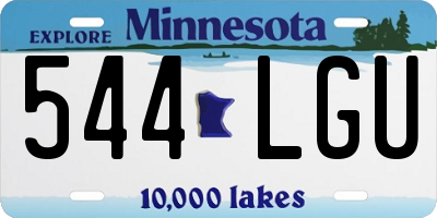 MN license plate 544LGU