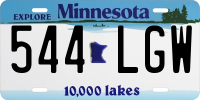 MN license plate 544LGW