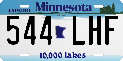 MN license plate 544LHF