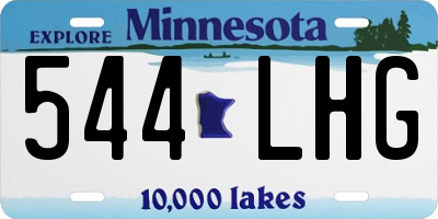 MN license plate 544LHG