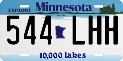 MN license plate 544LHH